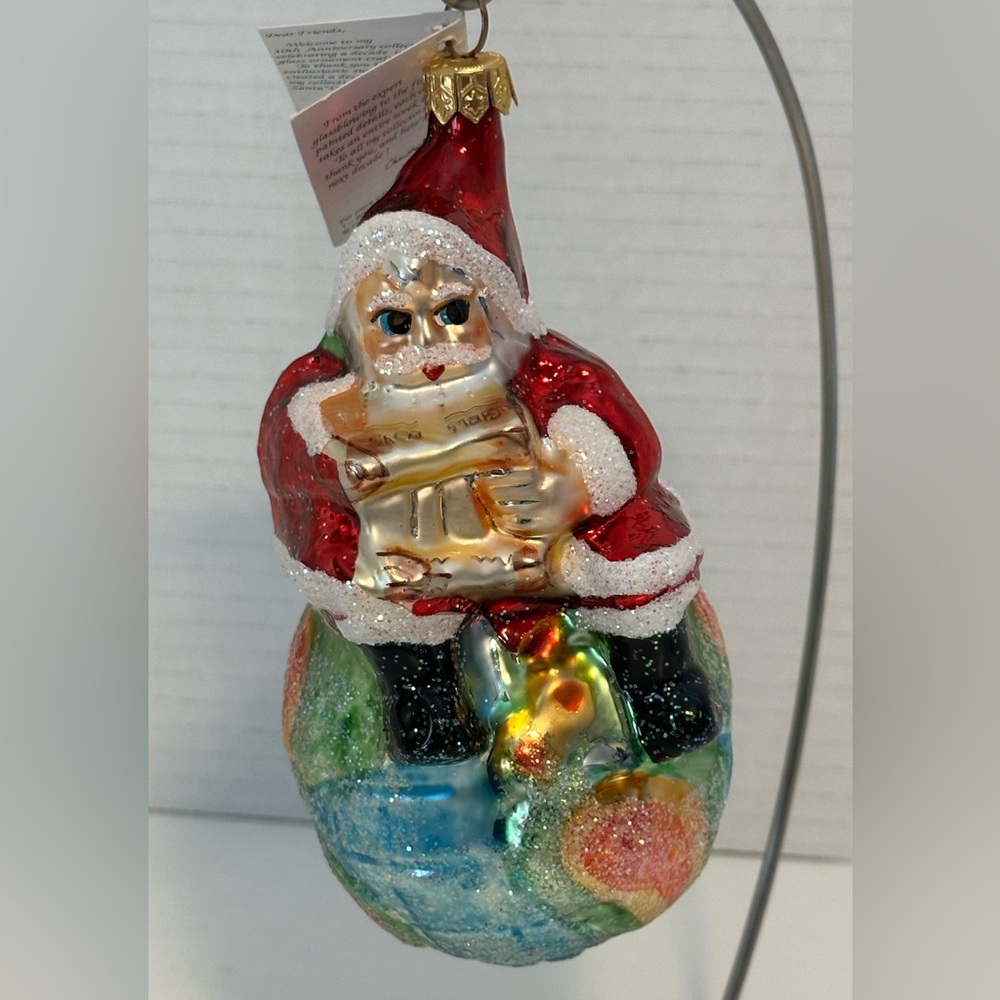 Christopher Radko 1995 Christmas Ornament  "ON TOP OF THE WORLD"